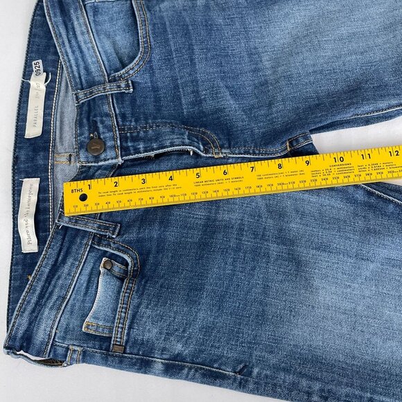 Pilcro & The Letterpress Parallel Cuffed Hem Slim Straight Denim Jeans Women 27 - Picture 12 of 14